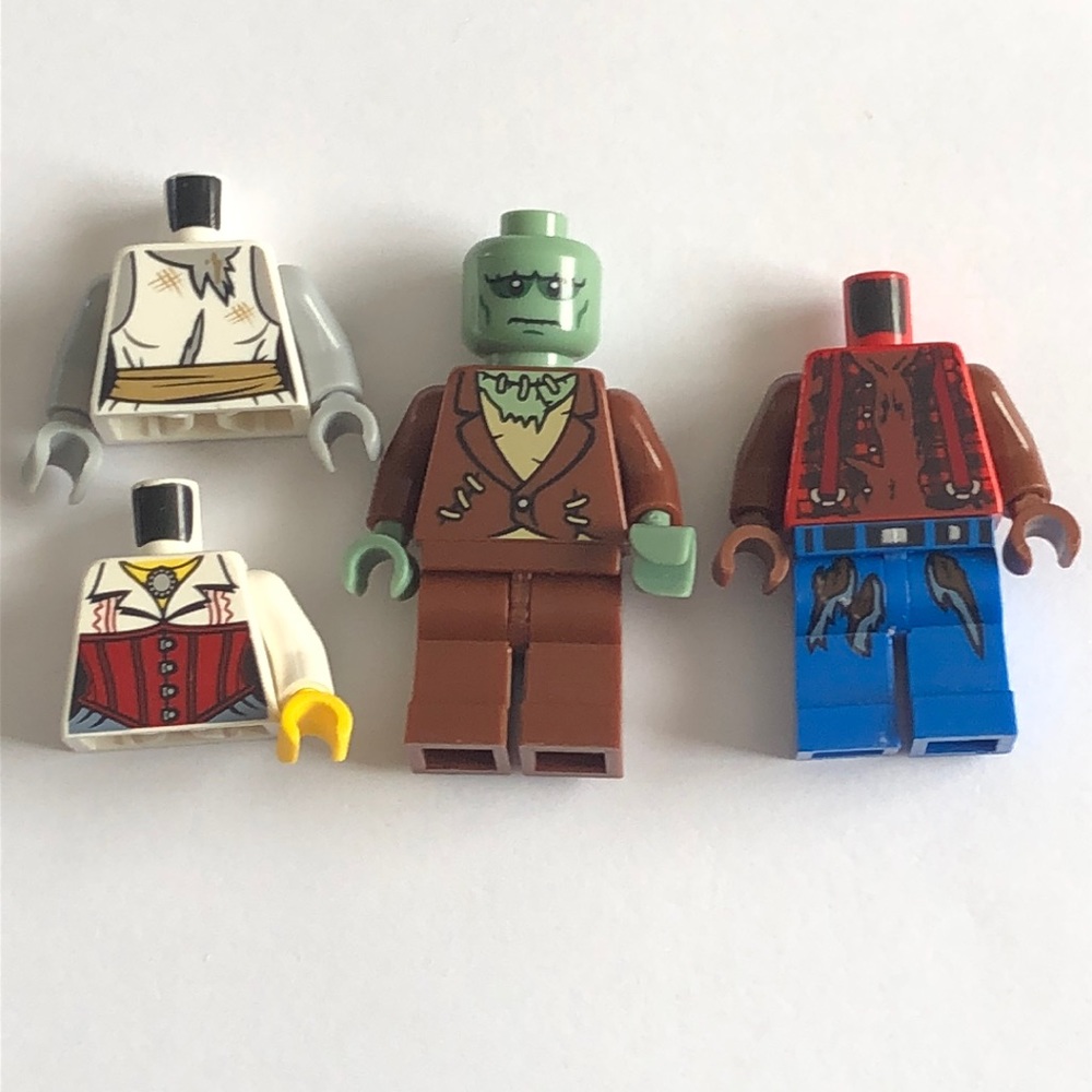 LEGO MONSTERS MINI FIGS LEGO Werwolf LEGO Frankenstein LEGO Zombie Bride